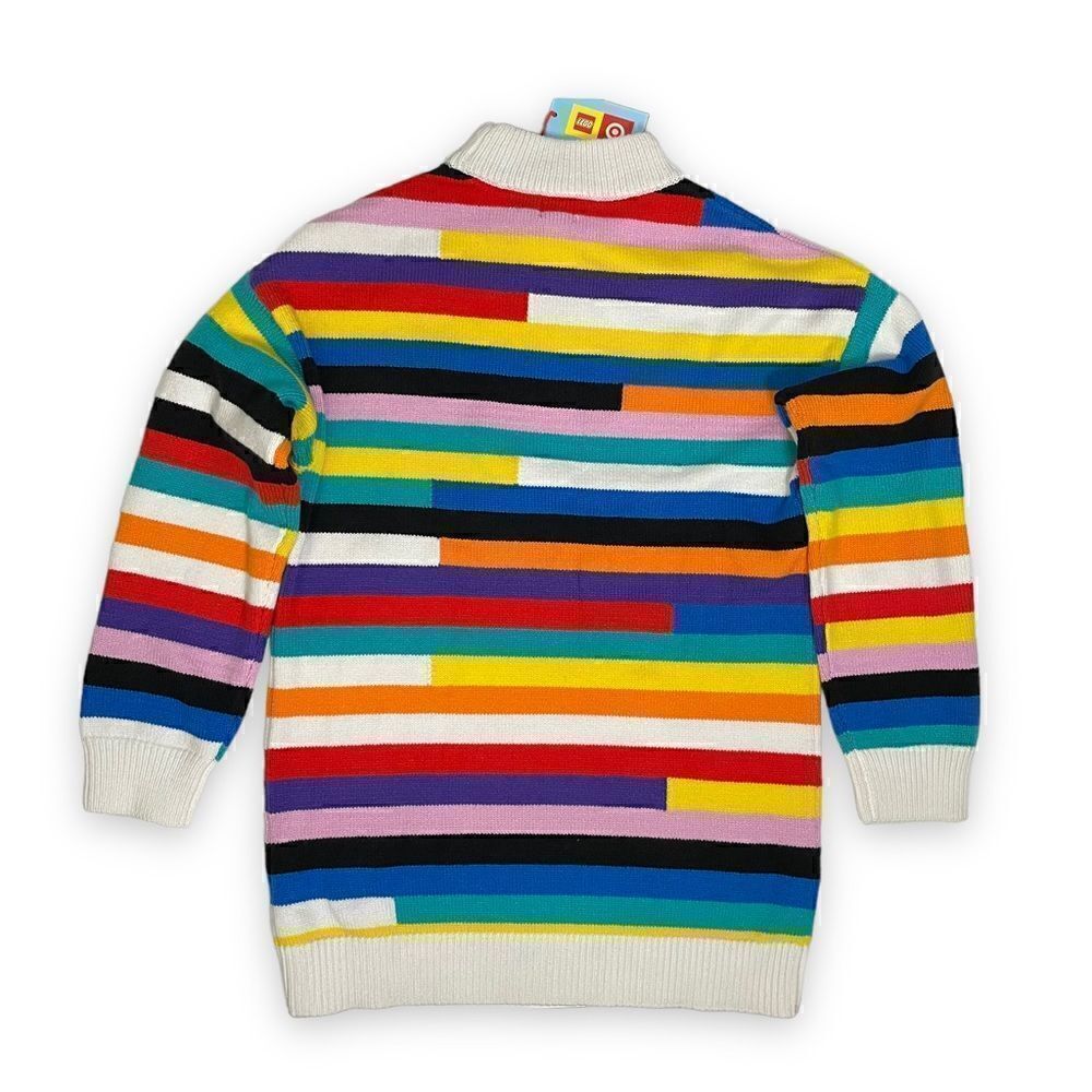 LEGO X Target Mix Stripe Sweater Multicolored Mock Neck - Picture 3 of 10